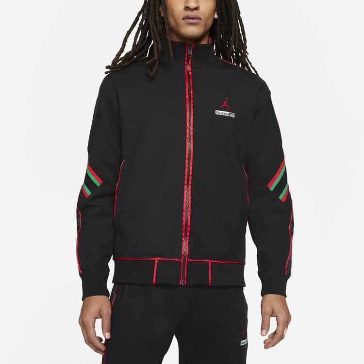 Air Jordan x why not ? x FACETASM mid-length Jacket US Edition 'Black Red' DC4638-010 - 3