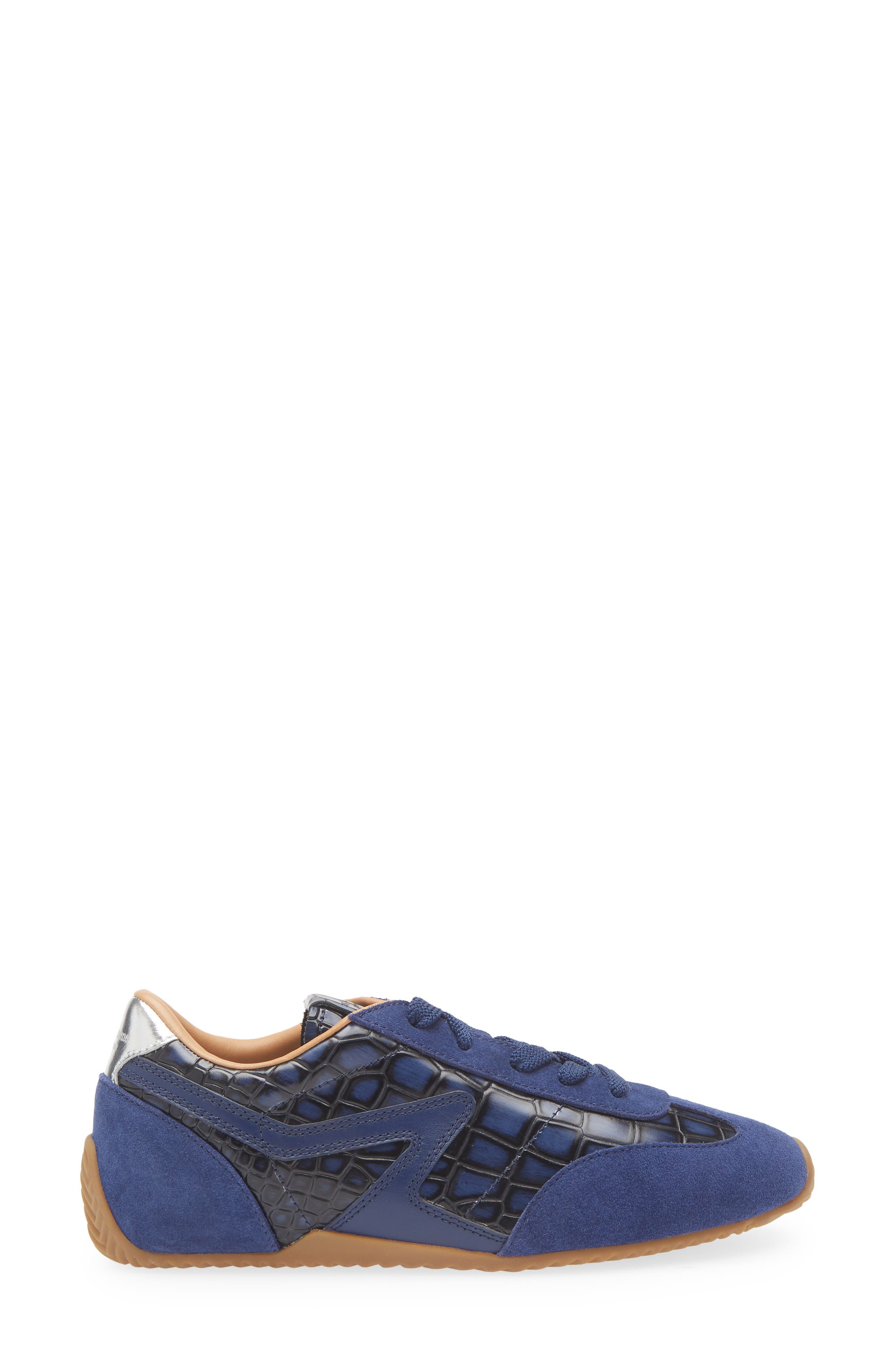rag & bone Retro Runner Slim Ultra Sneaker in Indigo Croc at Nordstrom - 3