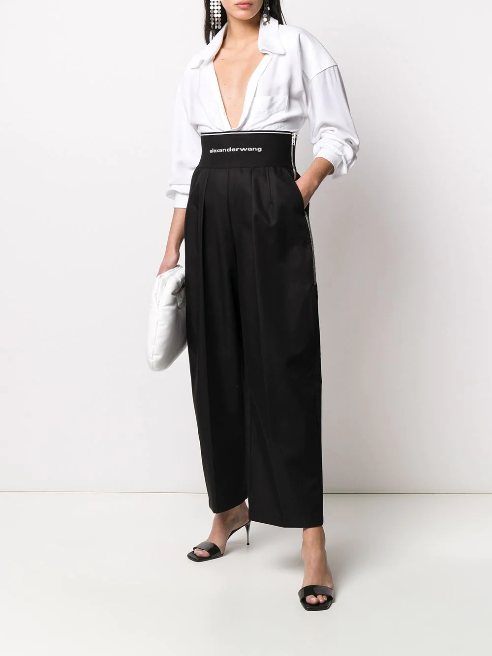 super high-rise wide-leg zoot trousers - 2