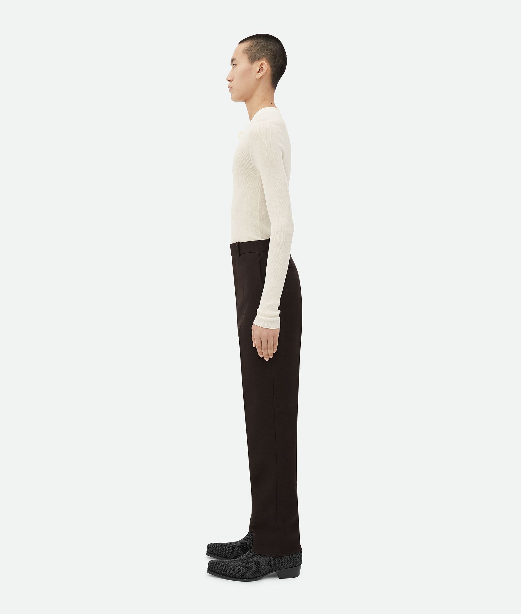 Structured Cotton Pants - 2