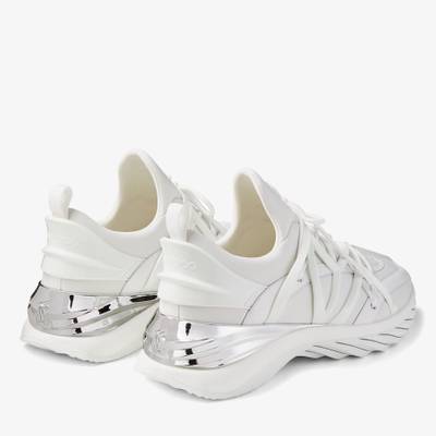 JIMMY CHOO Cosmos/M
White and Silver Leather and Neoprene Low-Top Trainers outlook