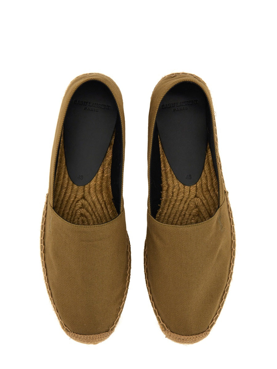 Saint Laurent Men Cotton Gabardine Espadrille - 6
