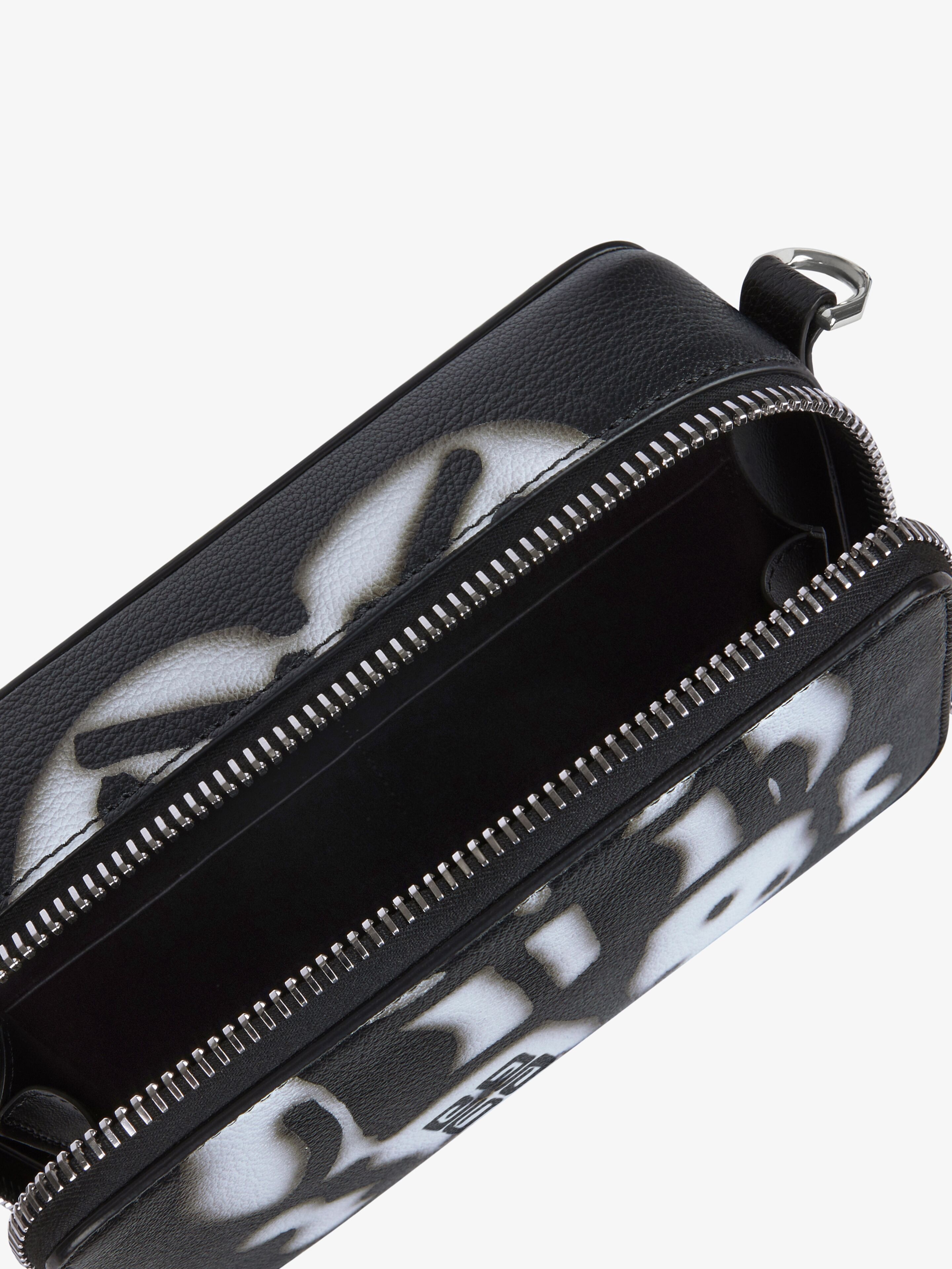 ANTIGONA U CAMERA BAG IN LEATHER WITH TAG EFFECT DOG PRINT - 5