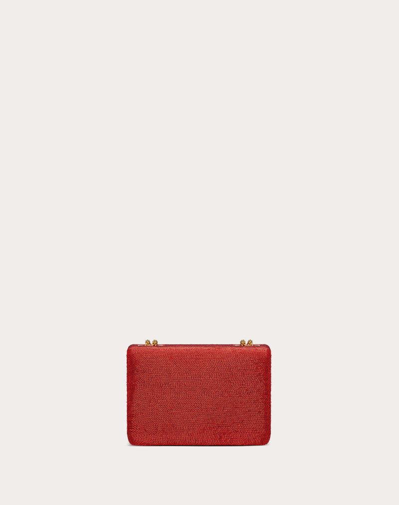 ONE STUD BAG WITH CHAIN AND ALL-OVER TUBES EMBROIDERY 3