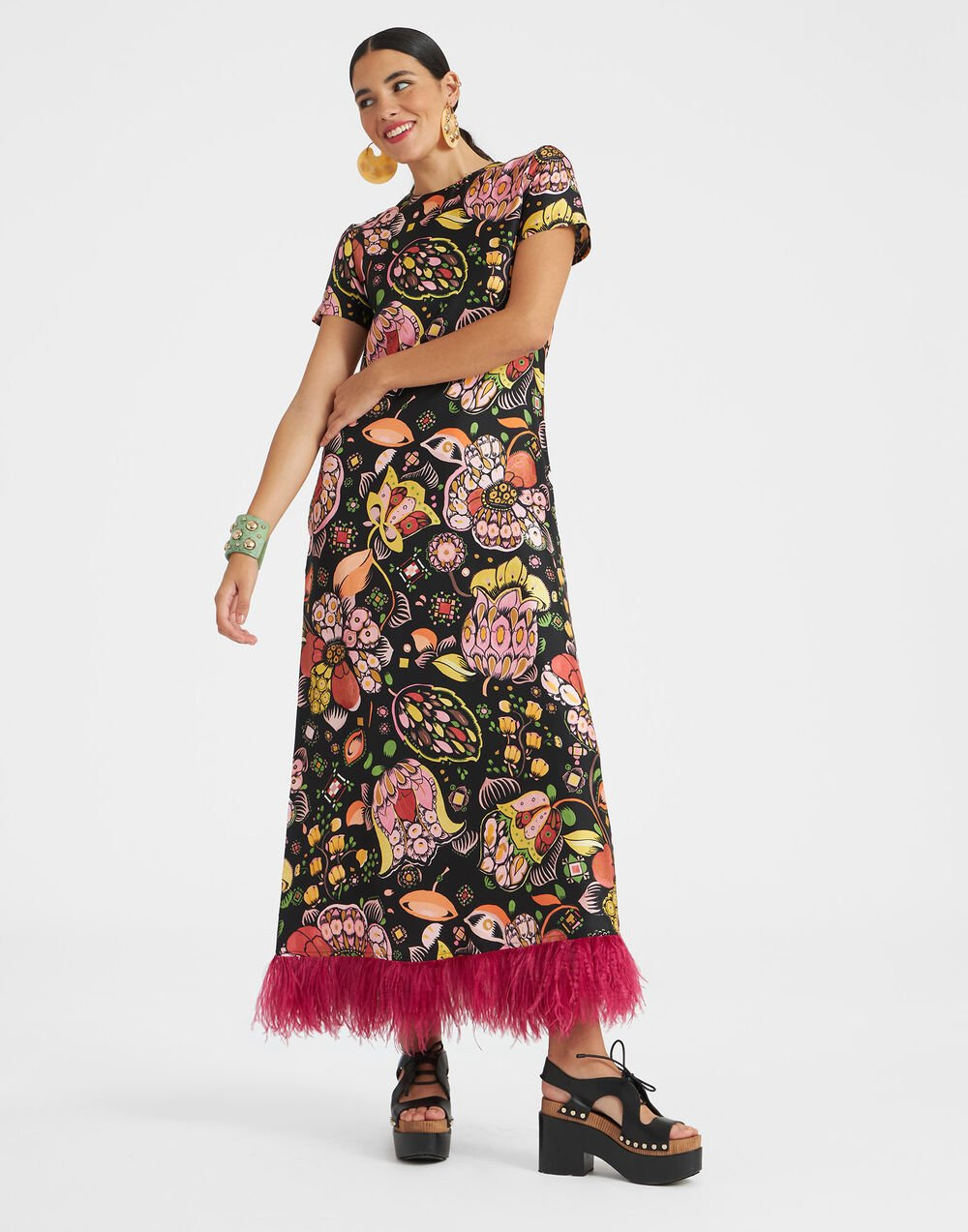 Swing Dress (With Feathers) - 5