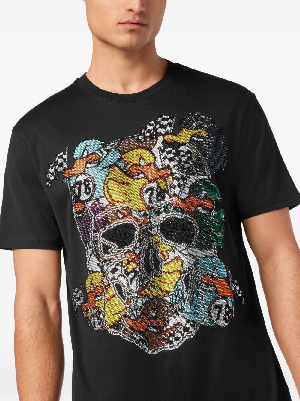 beaded-skull T-shirt - 4