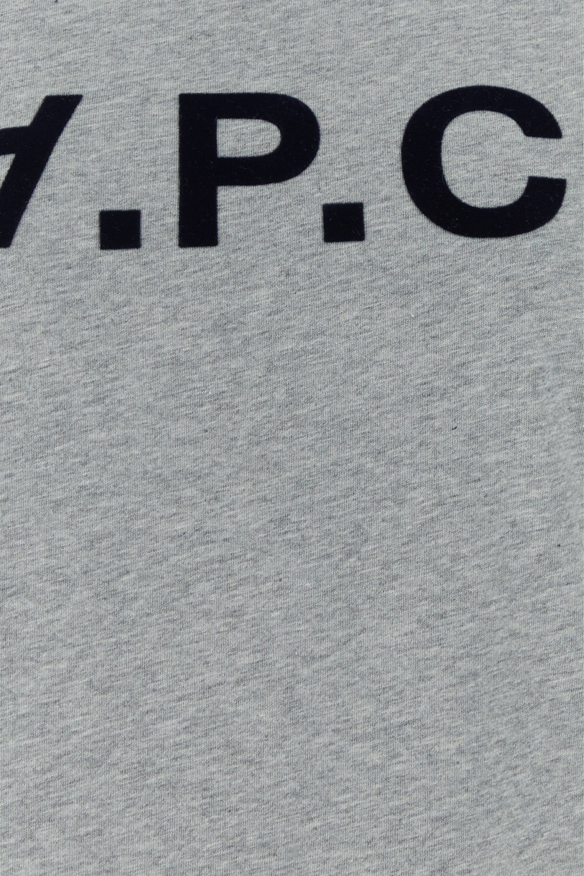 Melange grey cotton t-shirt - 3