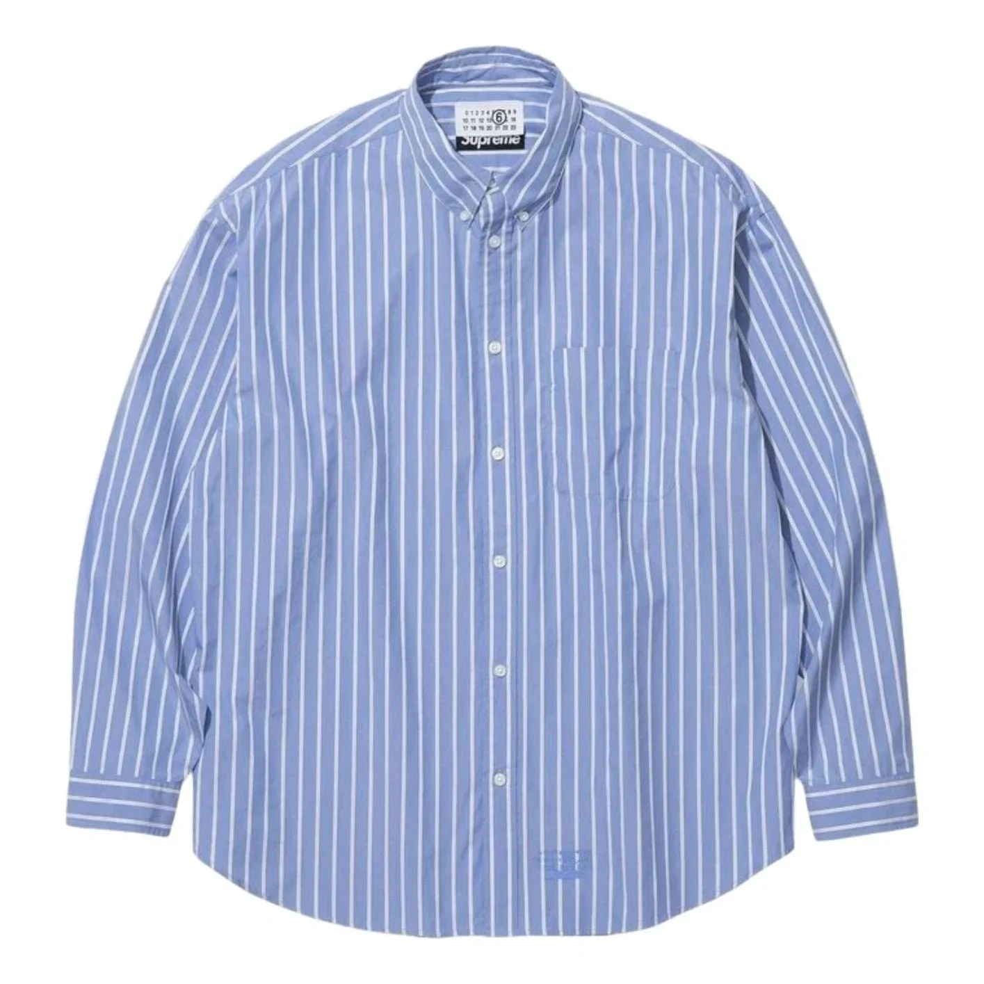 Supreme x MM6 Maison Margiela Stripe Shirt 'Blue' SUP-SS26-109-BLU - 1