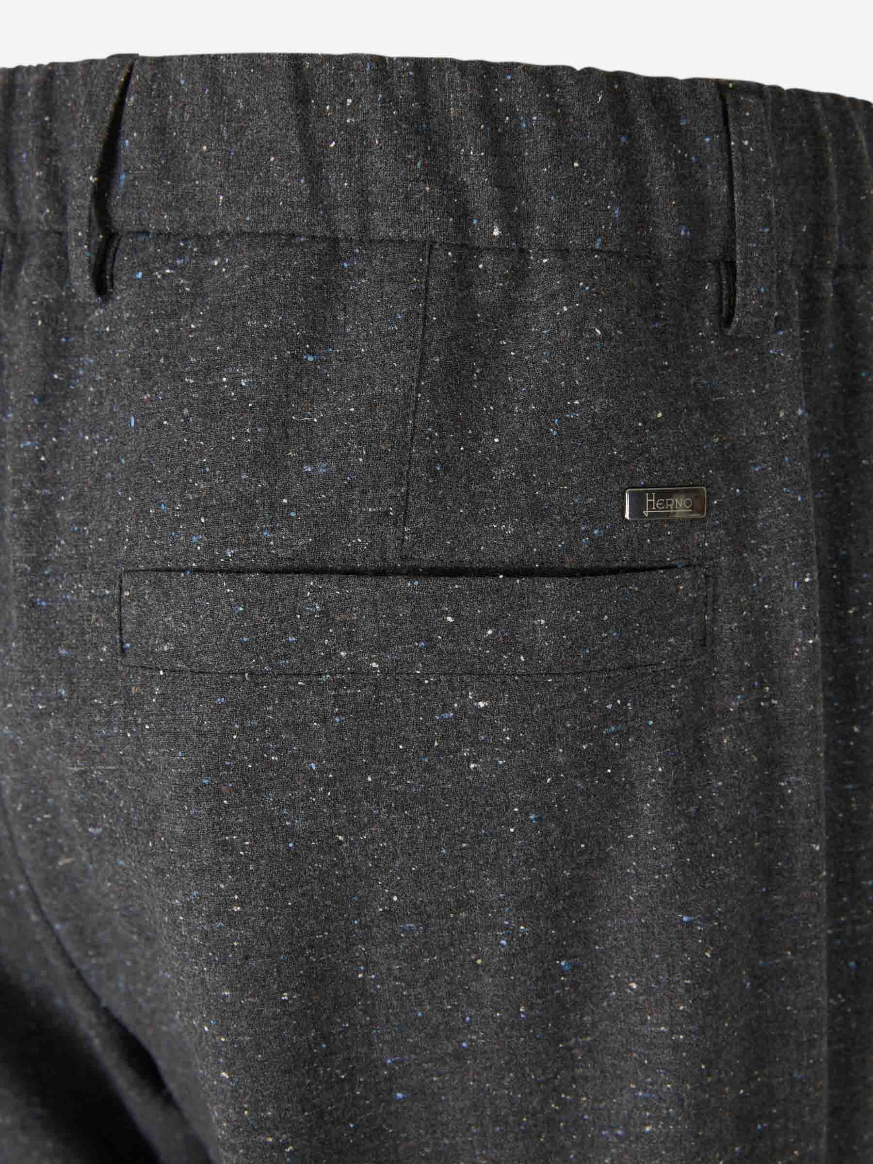 WOOL TEXTURED PANTS - 4