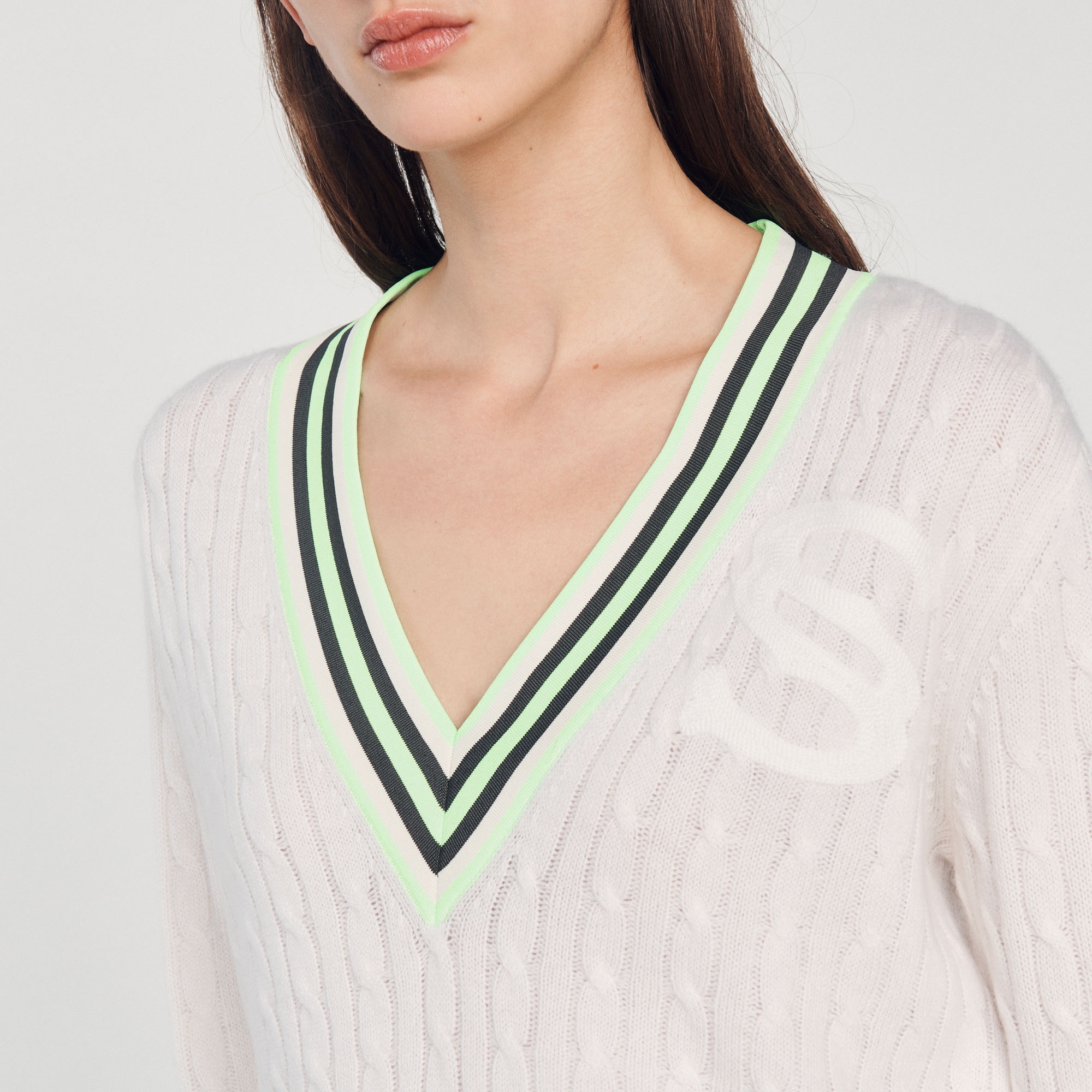 S patch sweater - 4