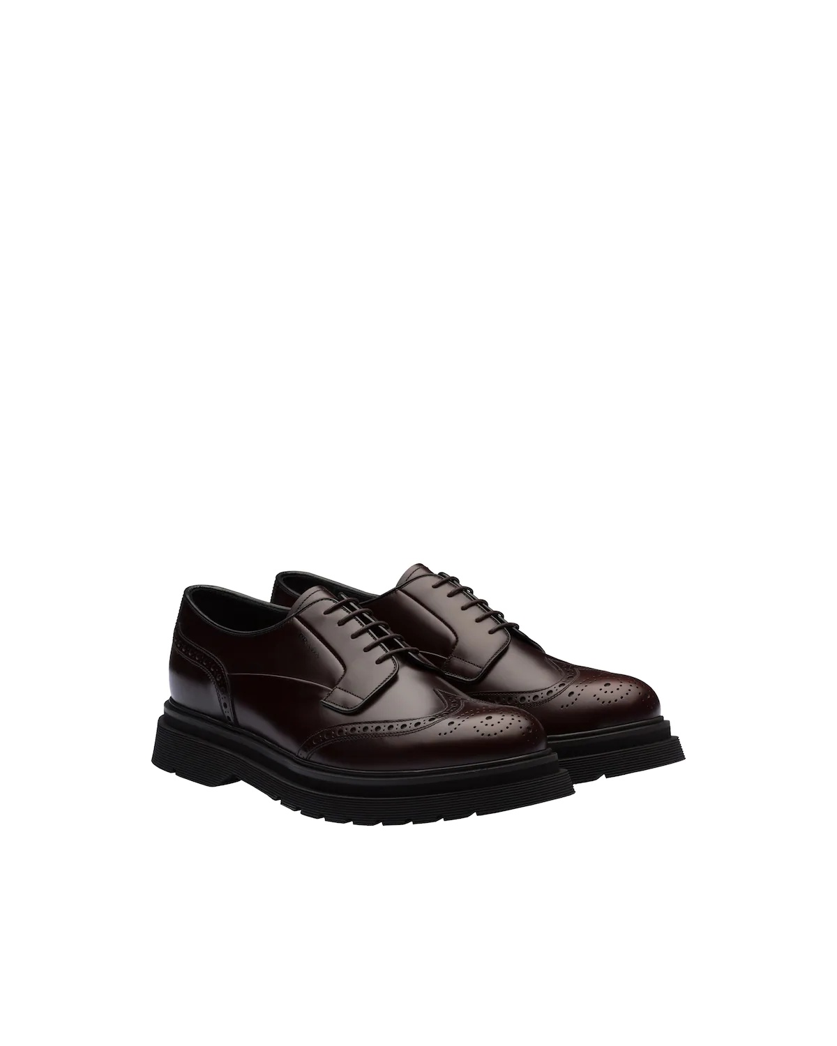 Brushed Leather Derby Shoes - 1