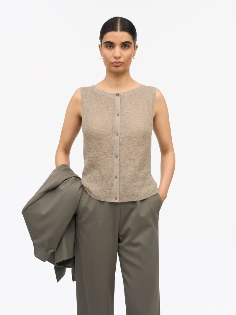 Rose Kid Mohair–Merino Vest 2