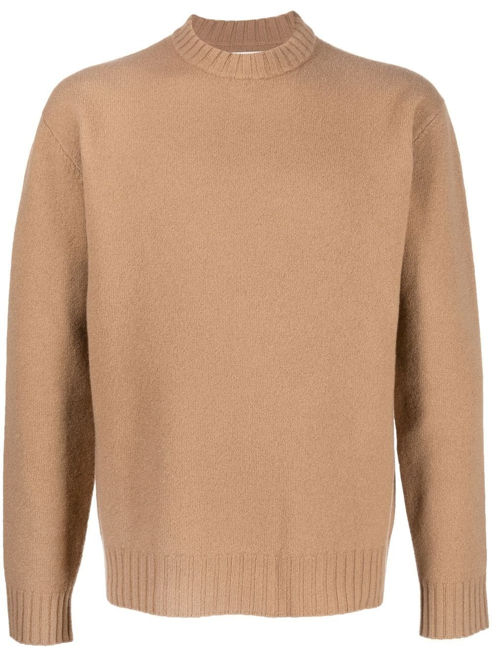 mock-neck knitted jumper - 1