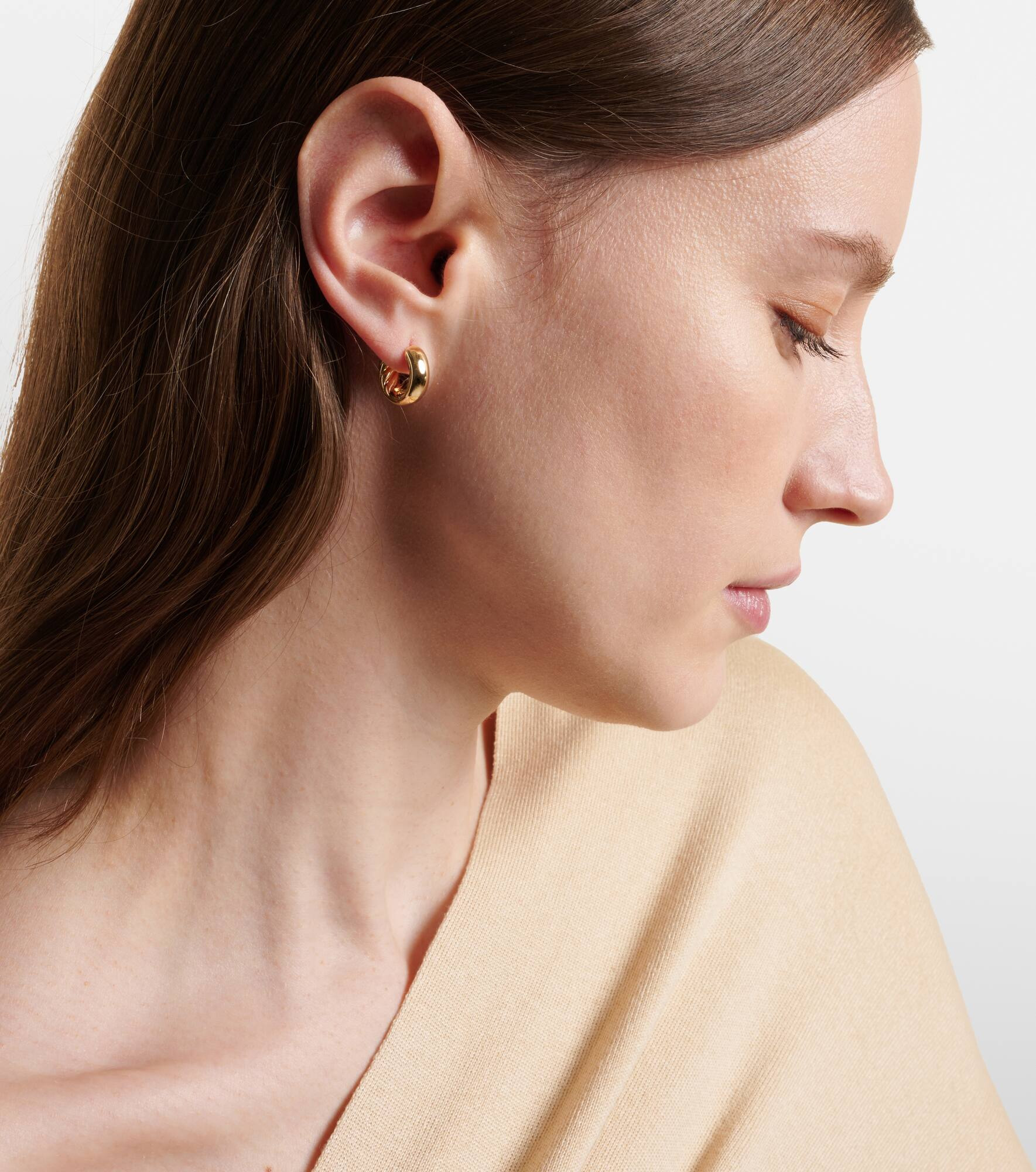 DY Mercer® Micro 18kt gold hoop earrings - 2
