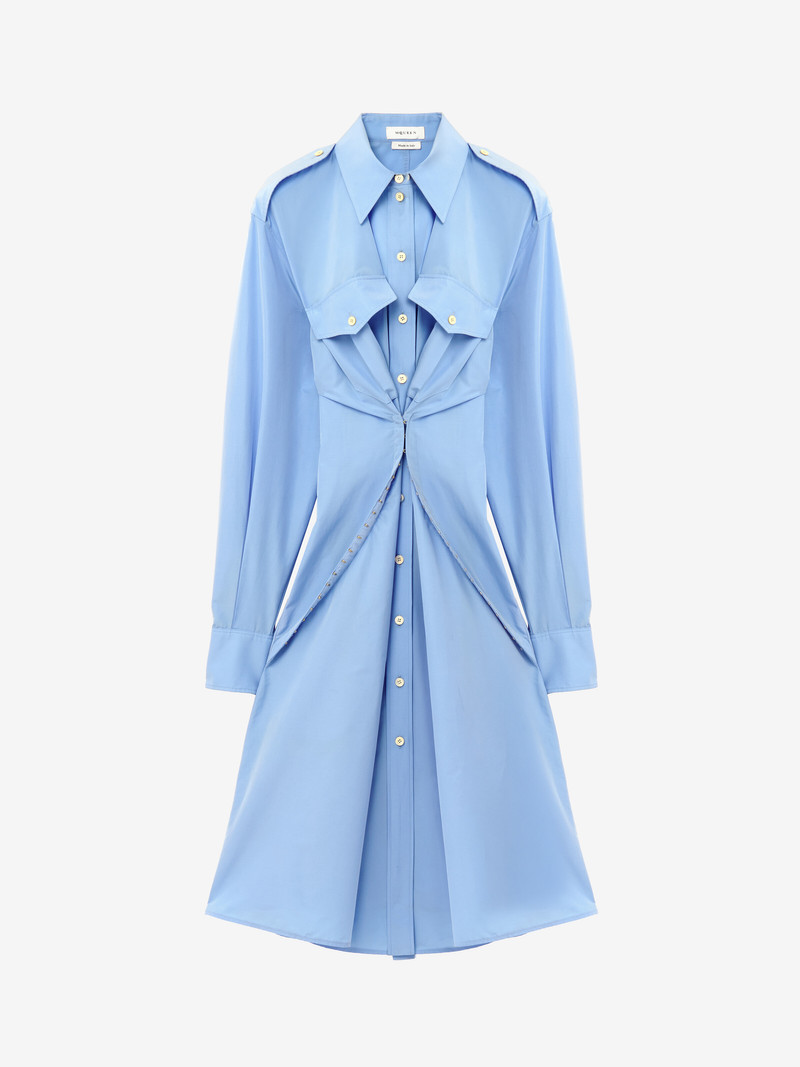 Alexander McQueen Gathered Shirt Dress outlook