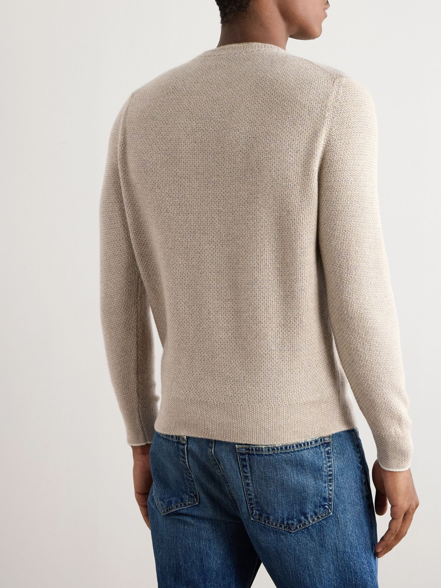 City Birdseye Baby Cashmere Sweater Neutral - 3