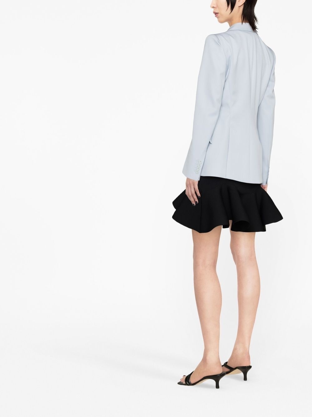 single-breasted wool blazer - 4