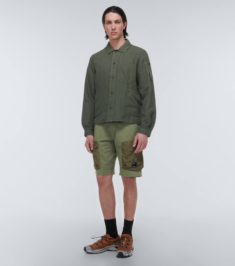 Cotton jersey cargo shorts - 2