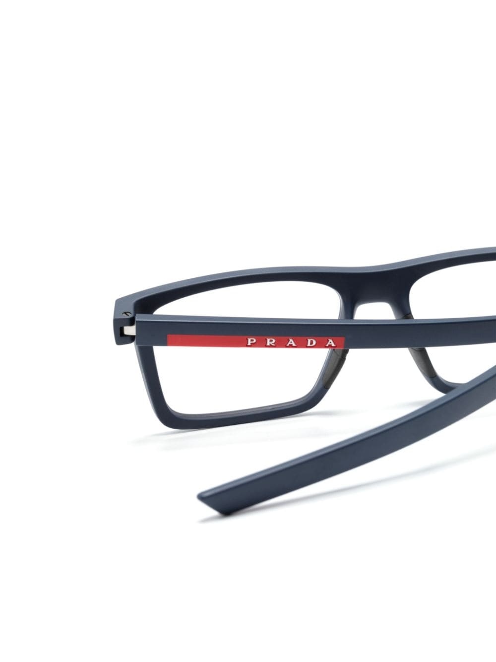 logo-engraved rectangle-frame glasses - 3