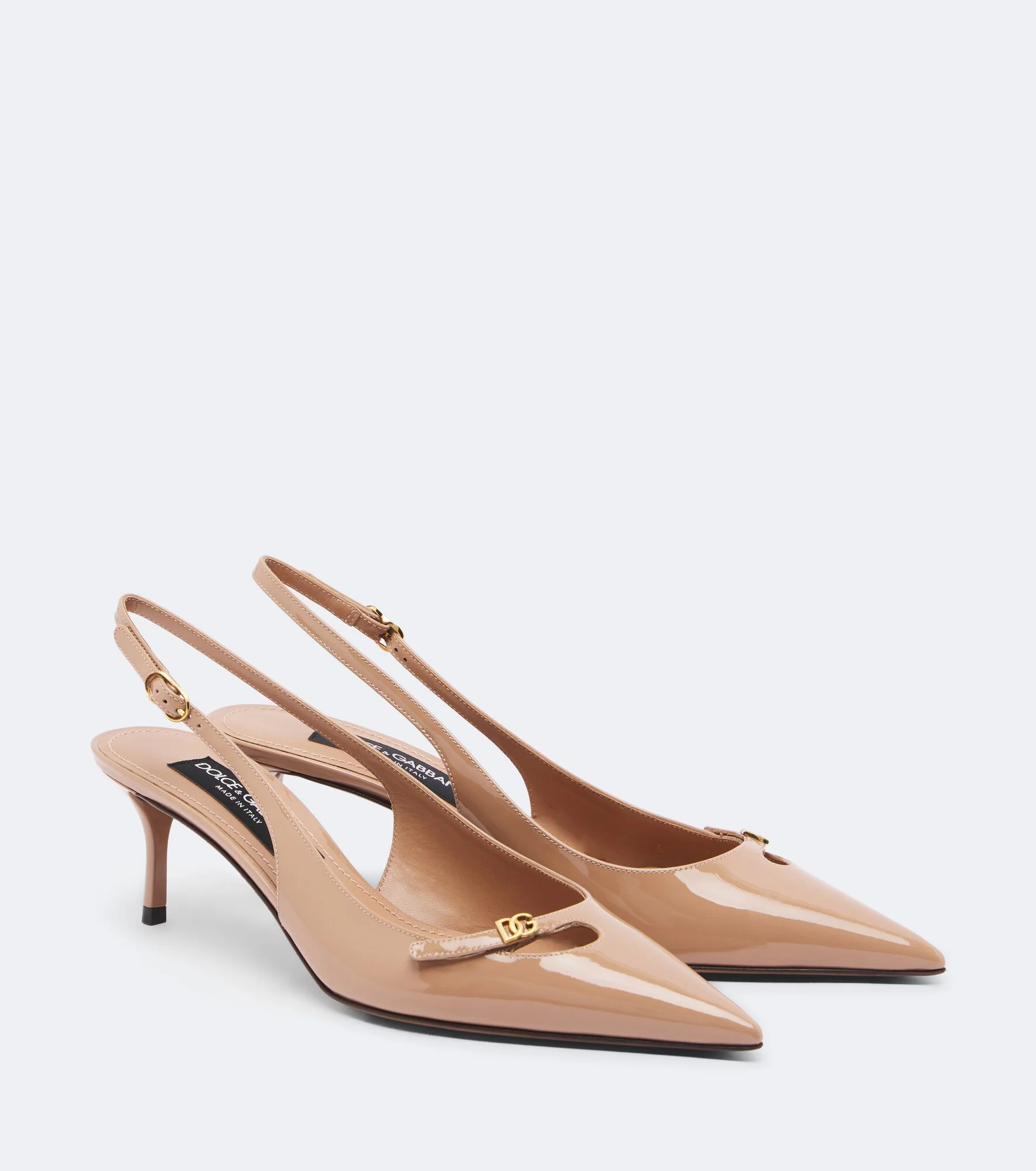 DG patent leather slingback pumps - 1