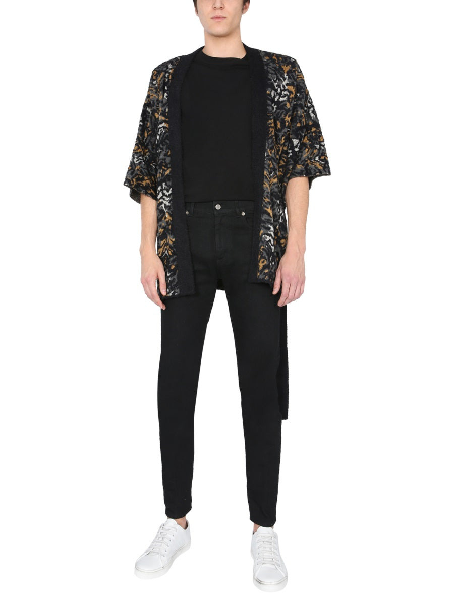 Saint Laurent Men Jacquard Knit Kimono - 2