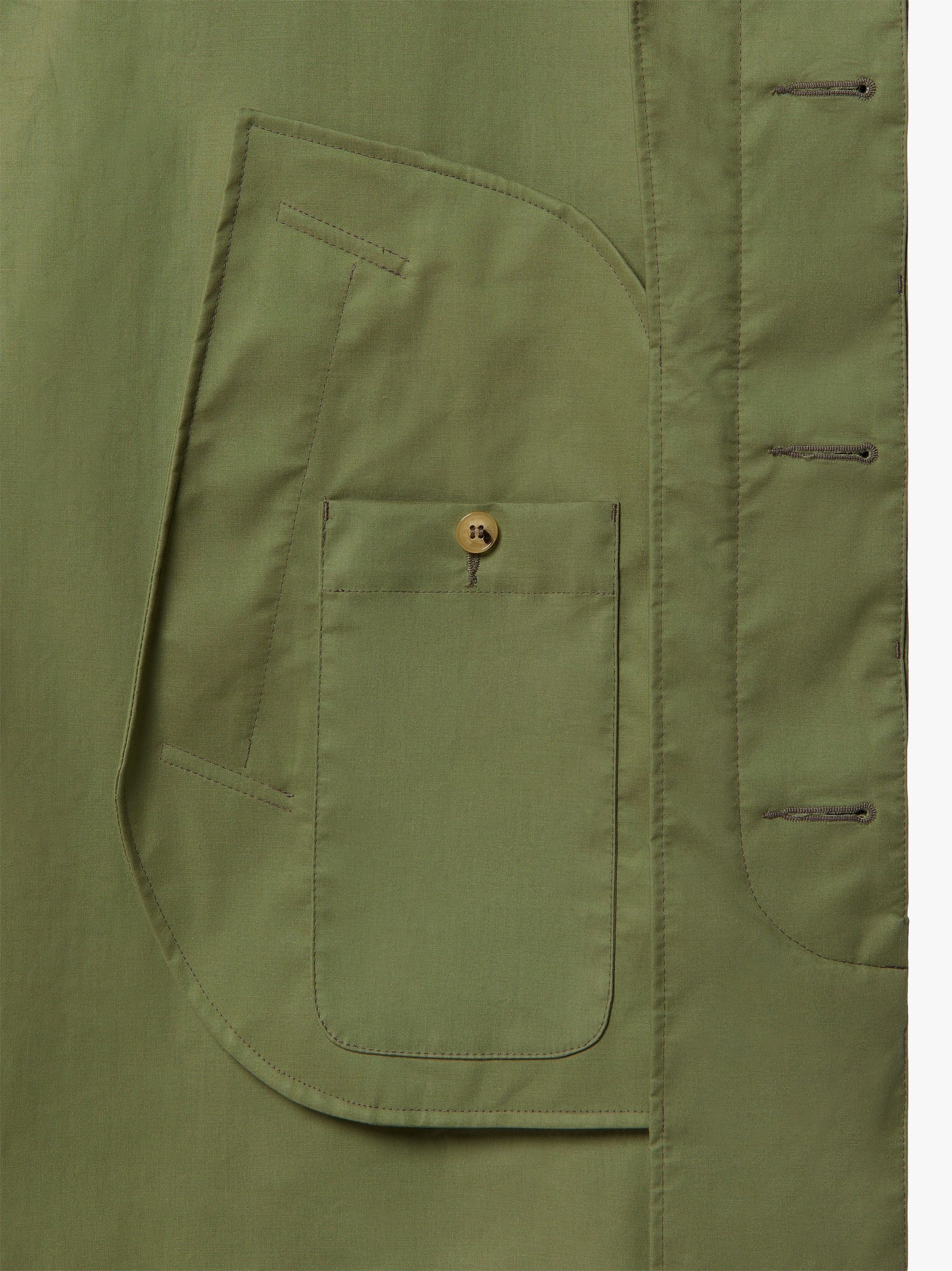 CHRYSTON SHORT GREEN RAINTEC COTTON HOODED COAT | GMC-112 - 6