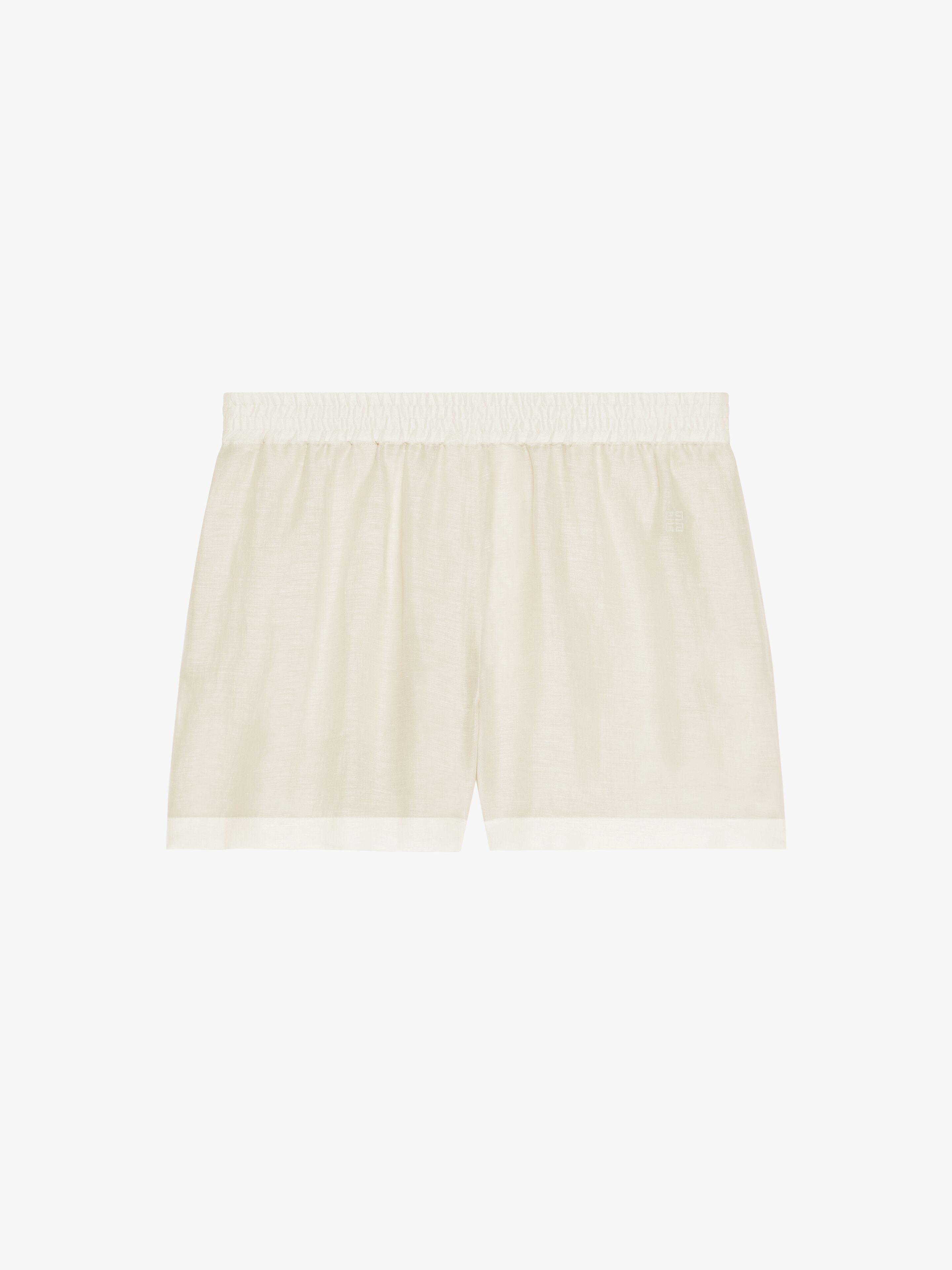 SHORTS IN SILK AND LINEN - 1