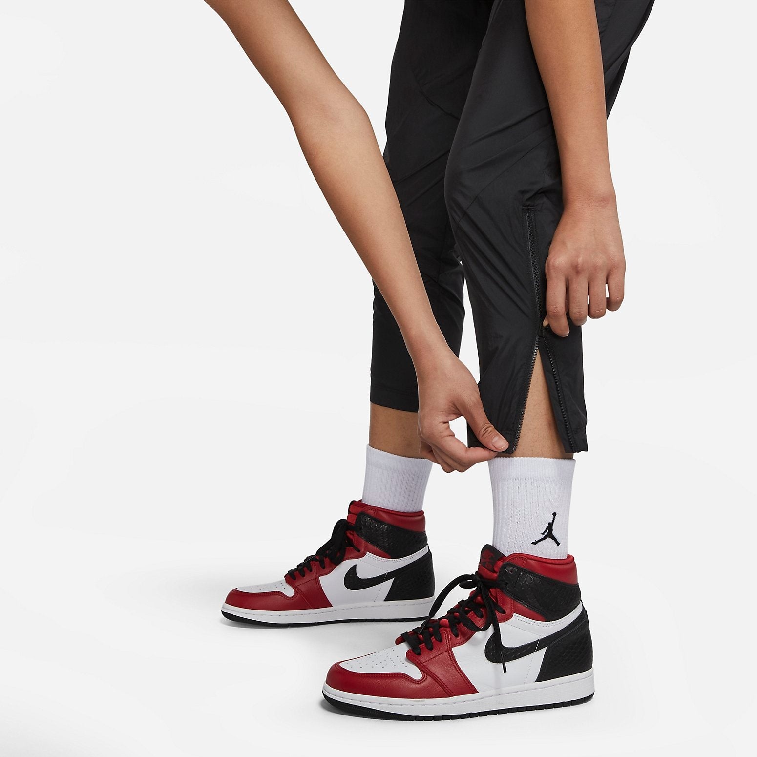 (WMNS) Air Jordan x Nina Chanel Abney SRT Pants 'Black' DO4155-010 - 4