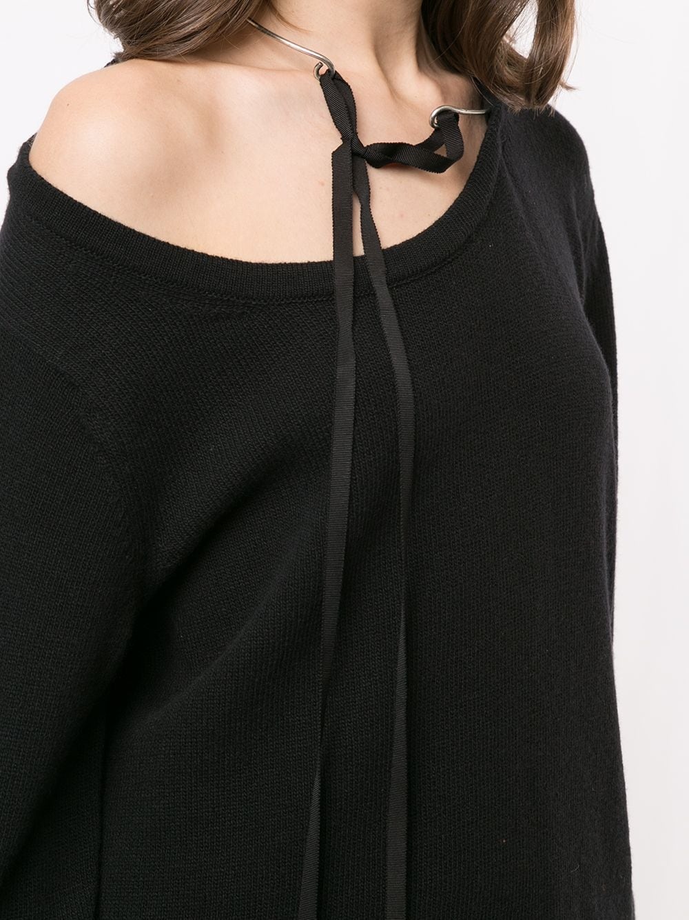 asymmetric knit jumper  - 5