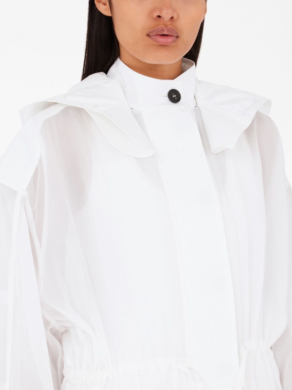 unlined organza trench - 6