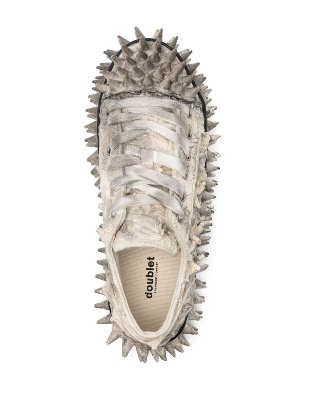新品 doublet PORCUPINE LACE UP SNEAKER 27H Doublet Black Porcupine Lace Up Sneakers | ModeSens