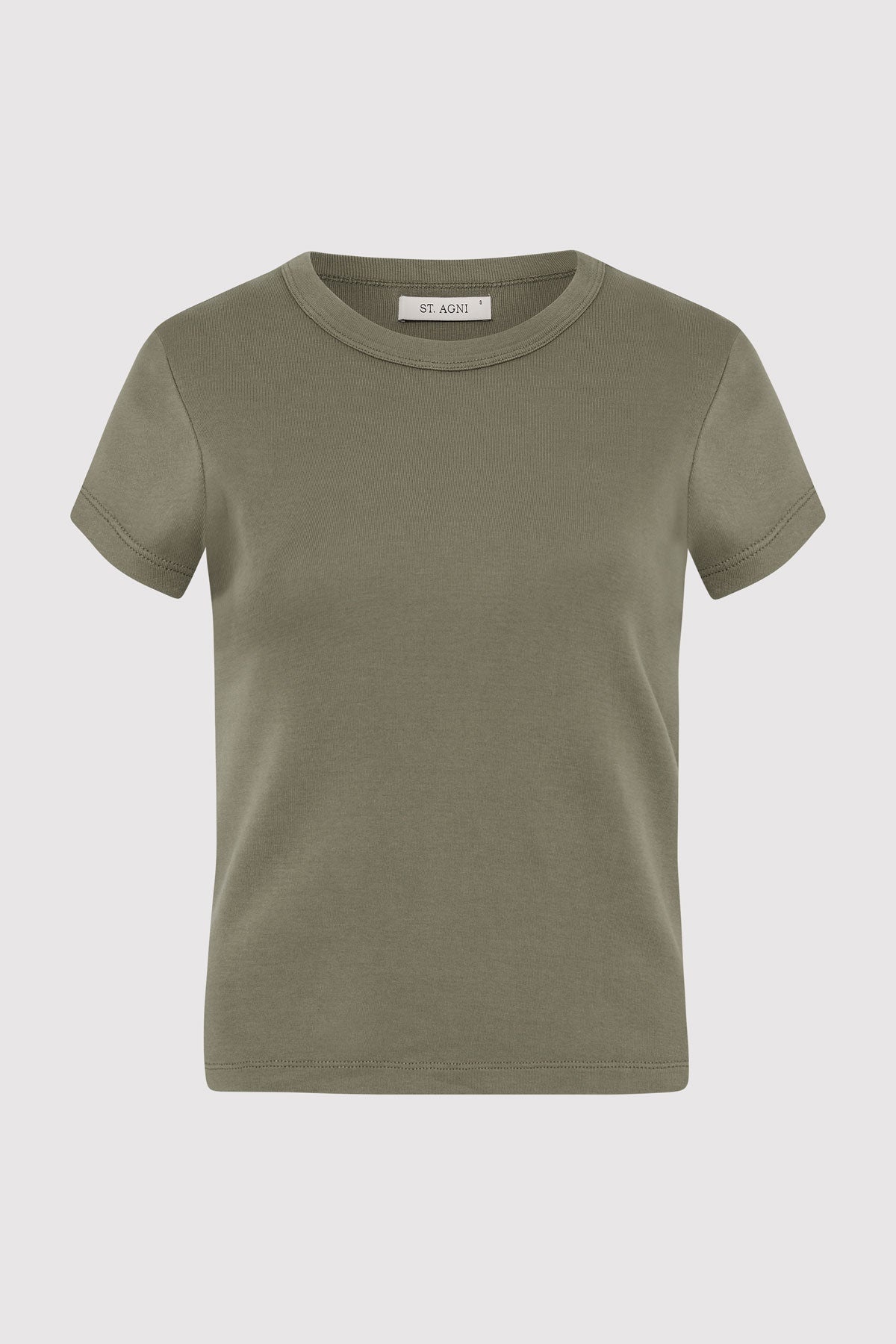 Organic Cotton Baby Tee - Smokey Olive - 1