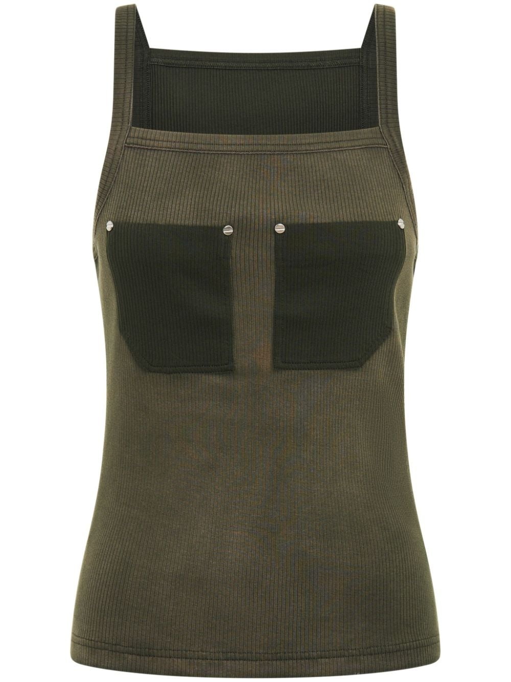 rivet-pocket tank top - 1