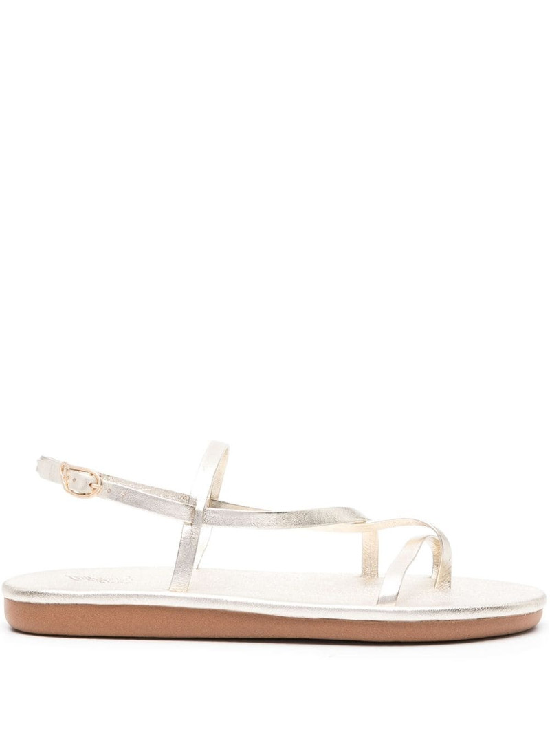 Alethea flat leather sandals 1