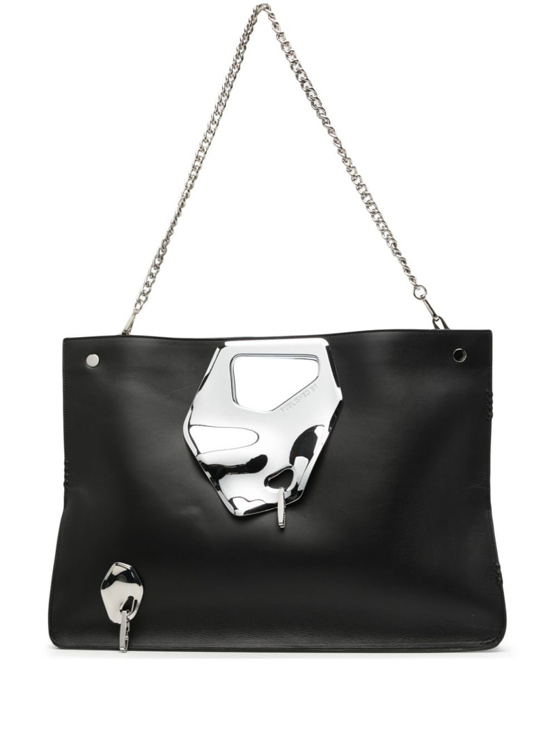 metallic-detailing tote bag 1