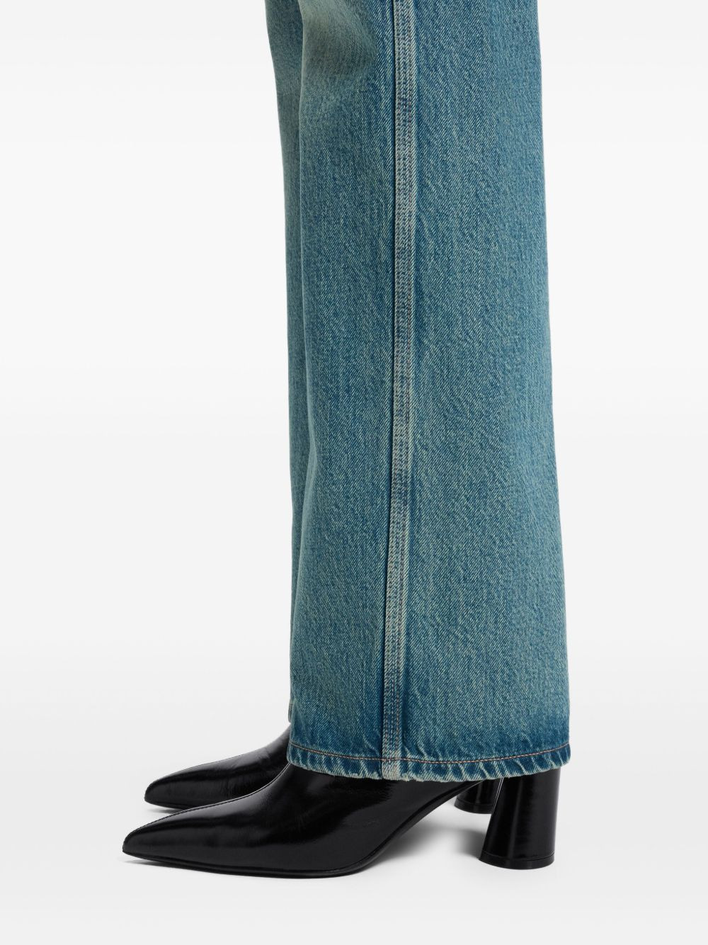 pointed-toe block-heel boots - 5