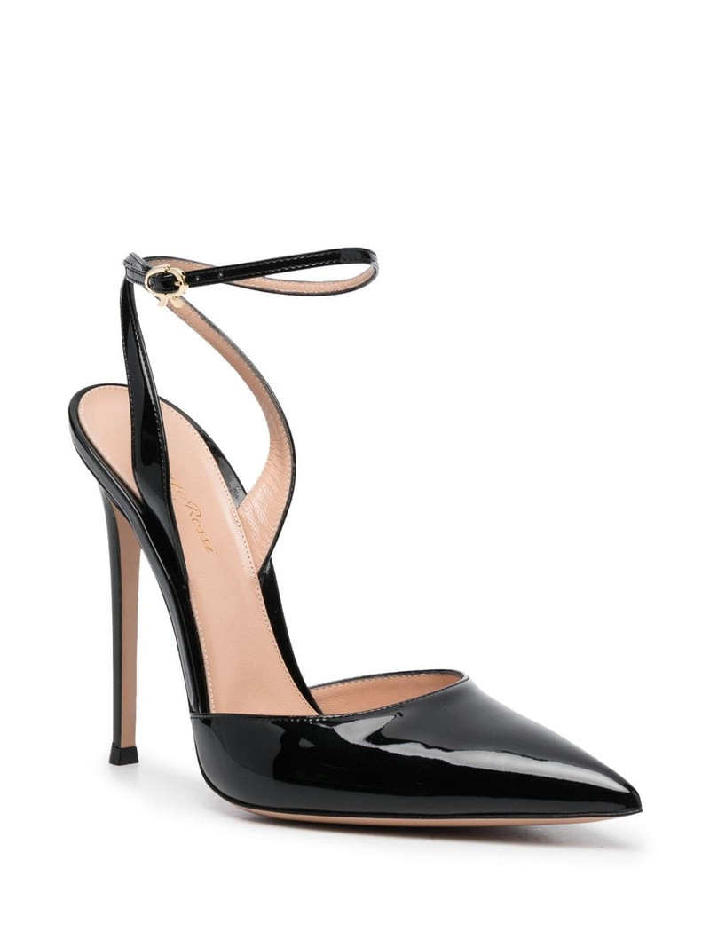 Gianvito Rossi 130mm patent pointed sandals outlook