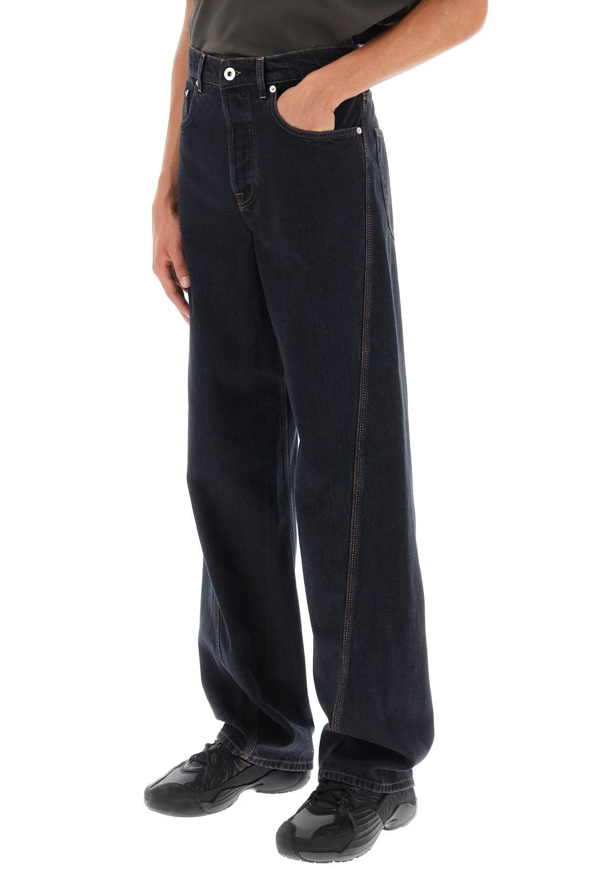 BAGGY JEANS WITH TWISTED SEAMS - 5