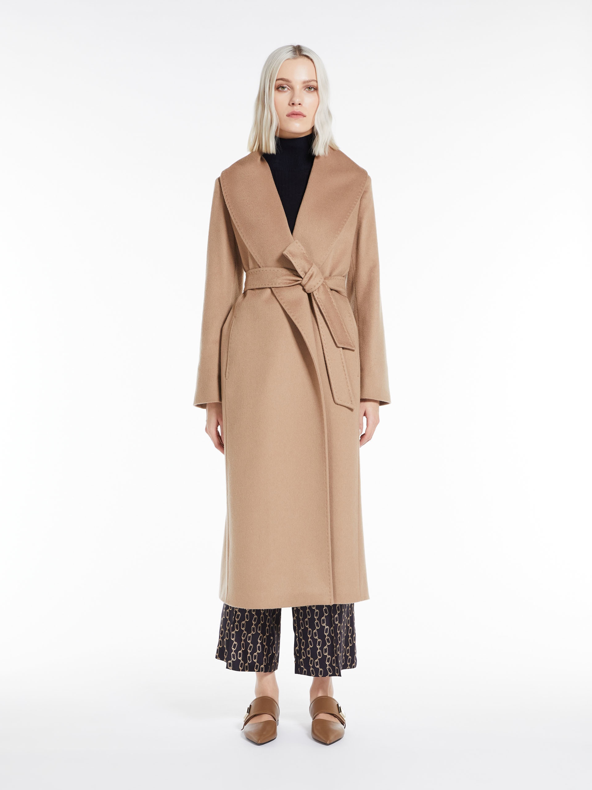 CIRCOLO Cashmere robe coat - 3