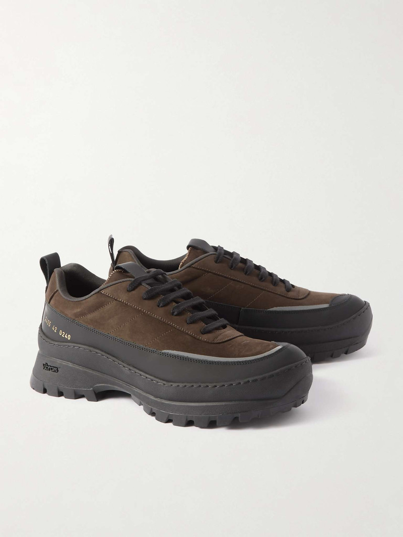 Track Hiker Rubber-Trimmed Suede Sneakers 4