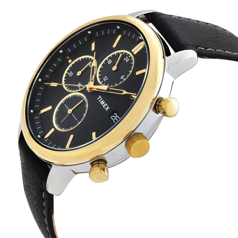 Timex - Timex Chicago Chronograph Quartz Black Dial Men's Watch TW2U39100 - 2