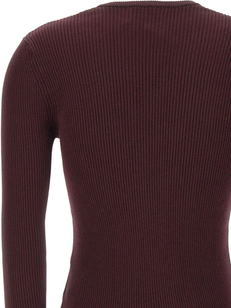 Oscar ribbed V-neck sweater 4