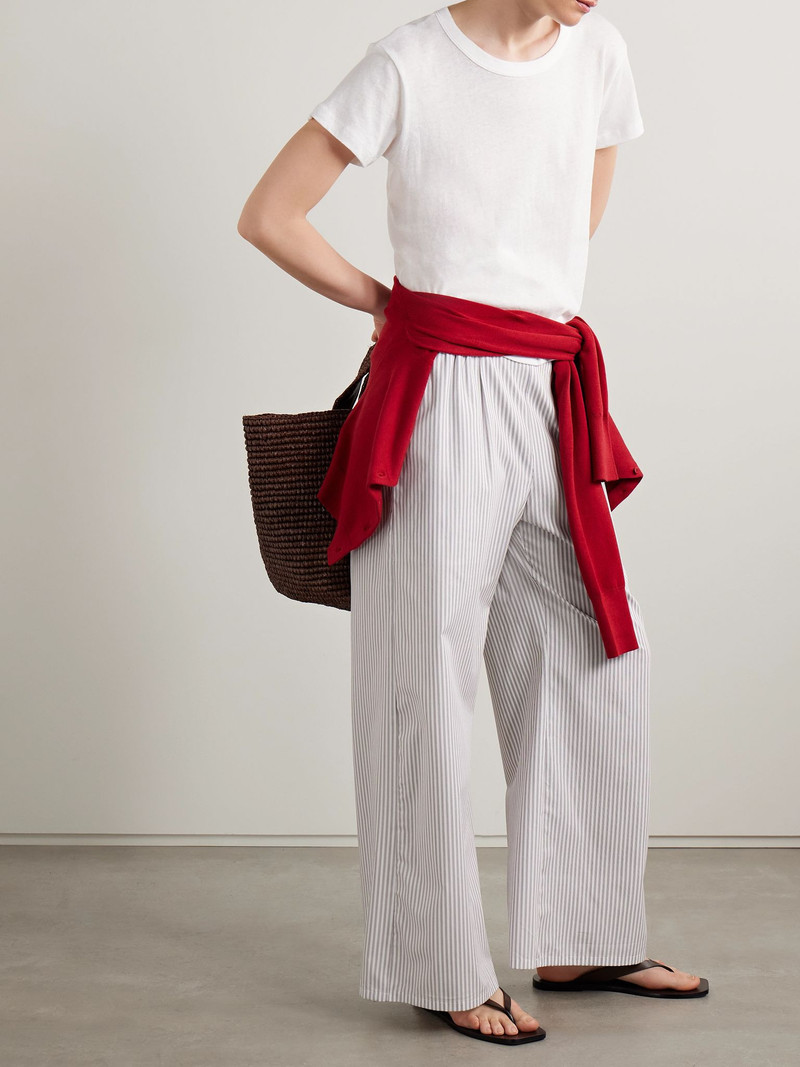 LESET Laura Margo recycled cotton-jersey T-shirt White outlook