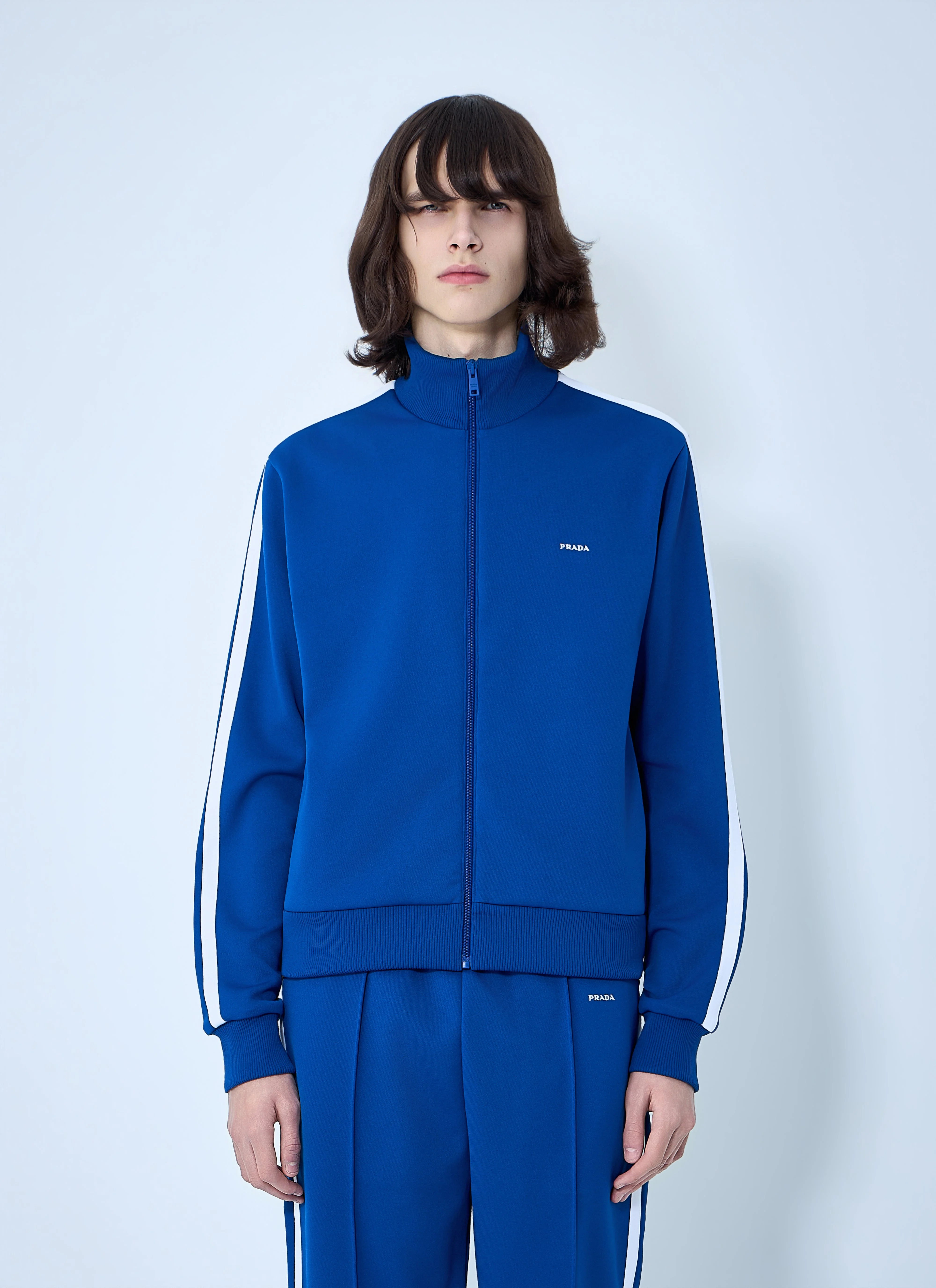Prada Men Zip-Front Track Jacket - 1