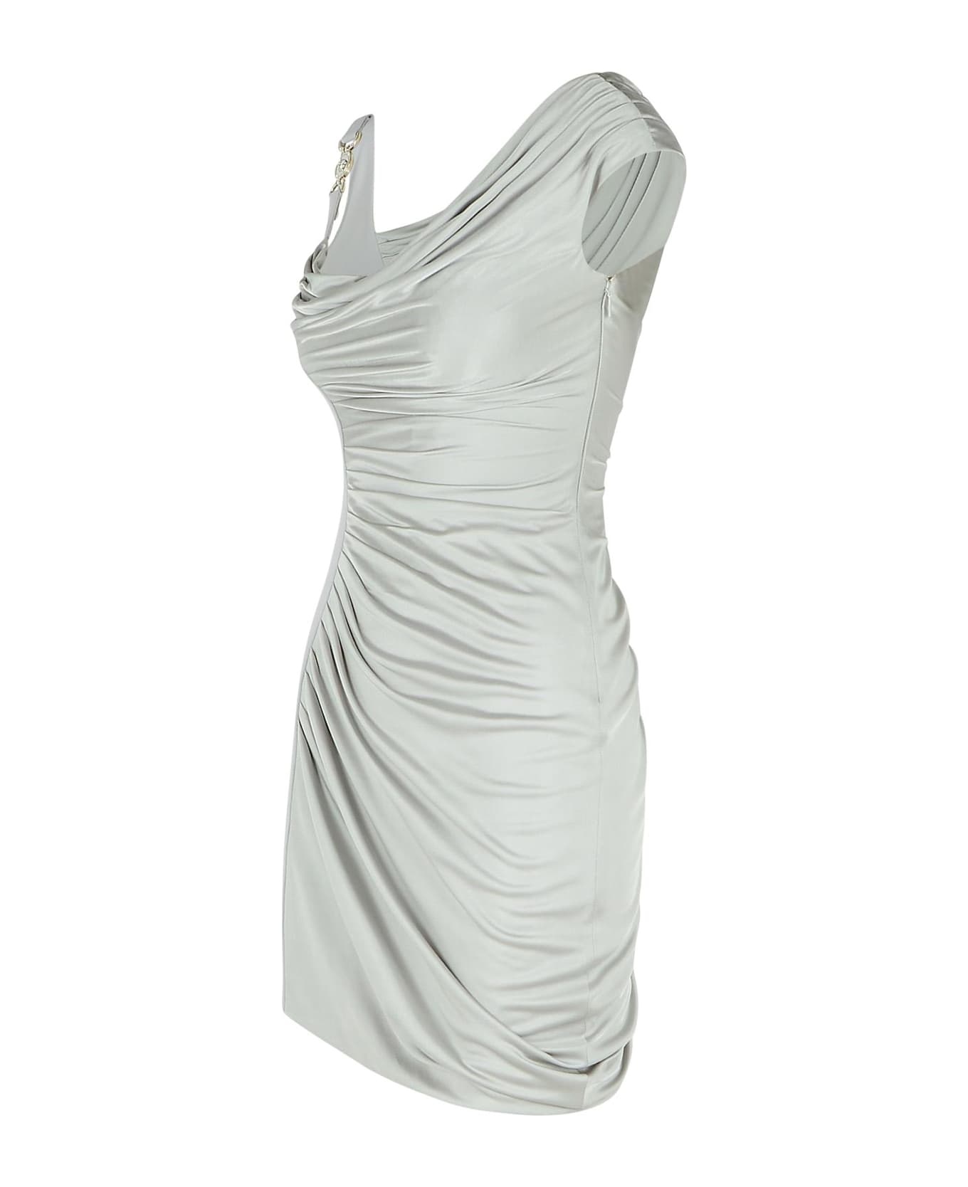 'coktail' Silver Viscose Dress - 2