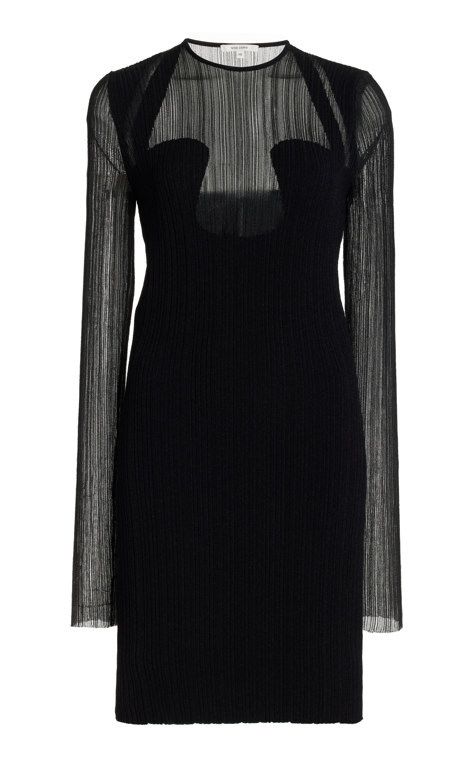black plisse mini dress Granno Plisse Mini Dress Black / Polka Dot main image 0