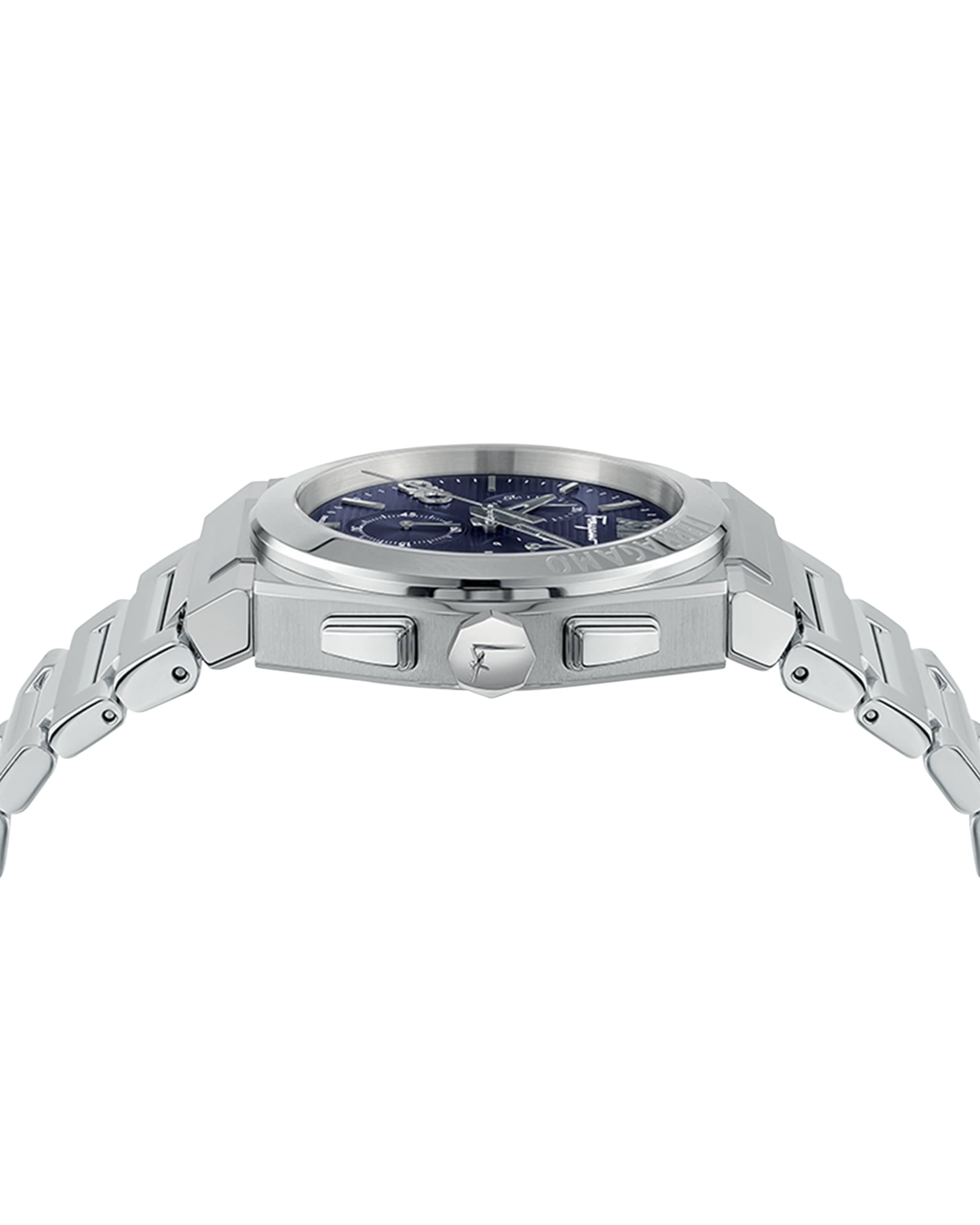Men's Vega Chrono Stainless Steel Bracelet Watch, 42mm - 3