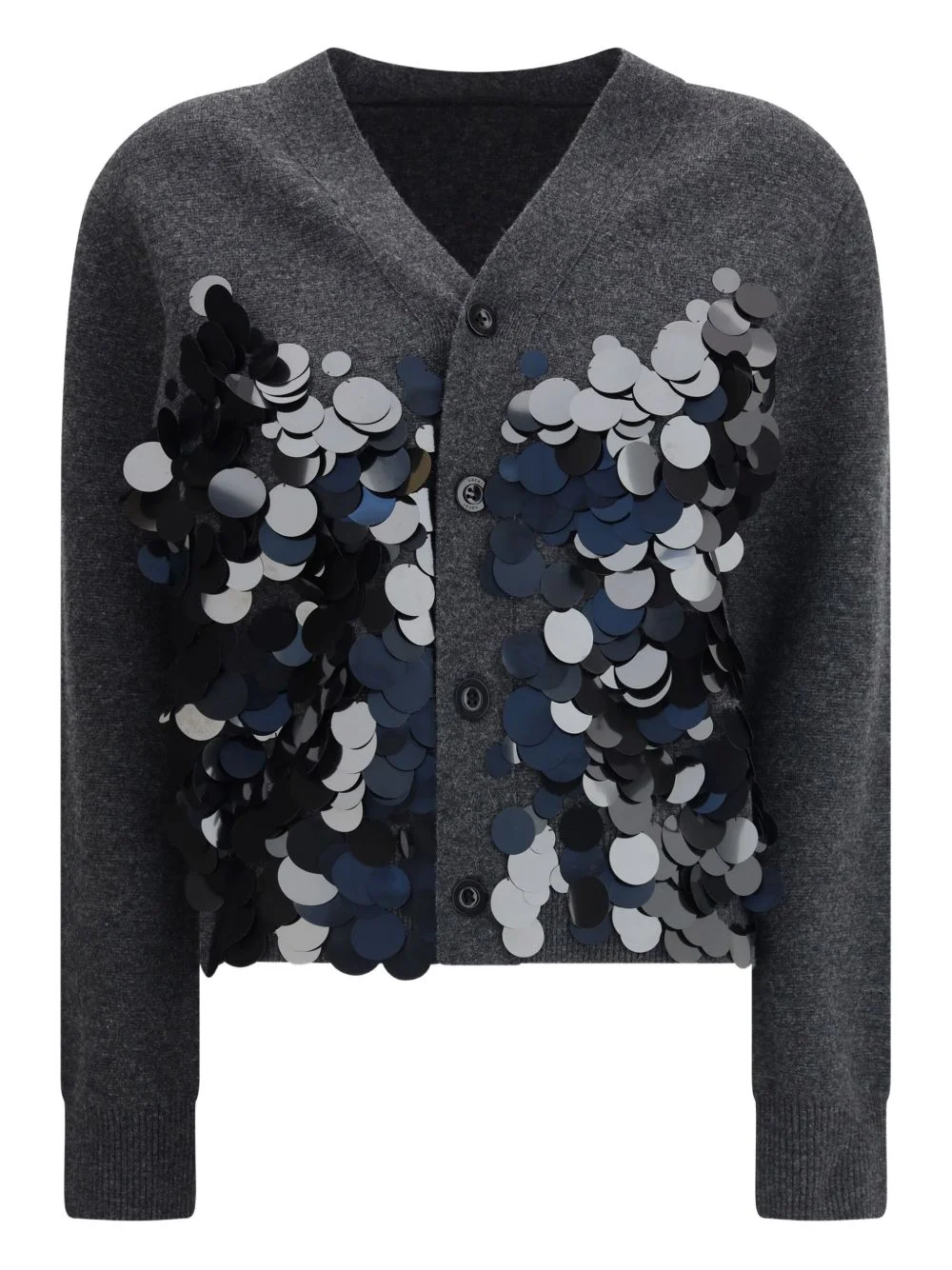 sequin-embellished cardigan - 1