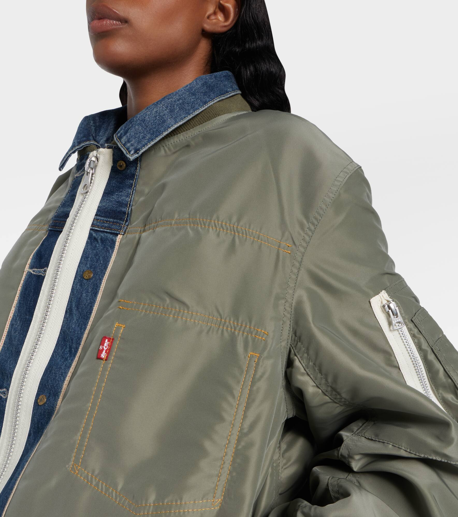 x Levi's® reversible denim and twill blouson - 4