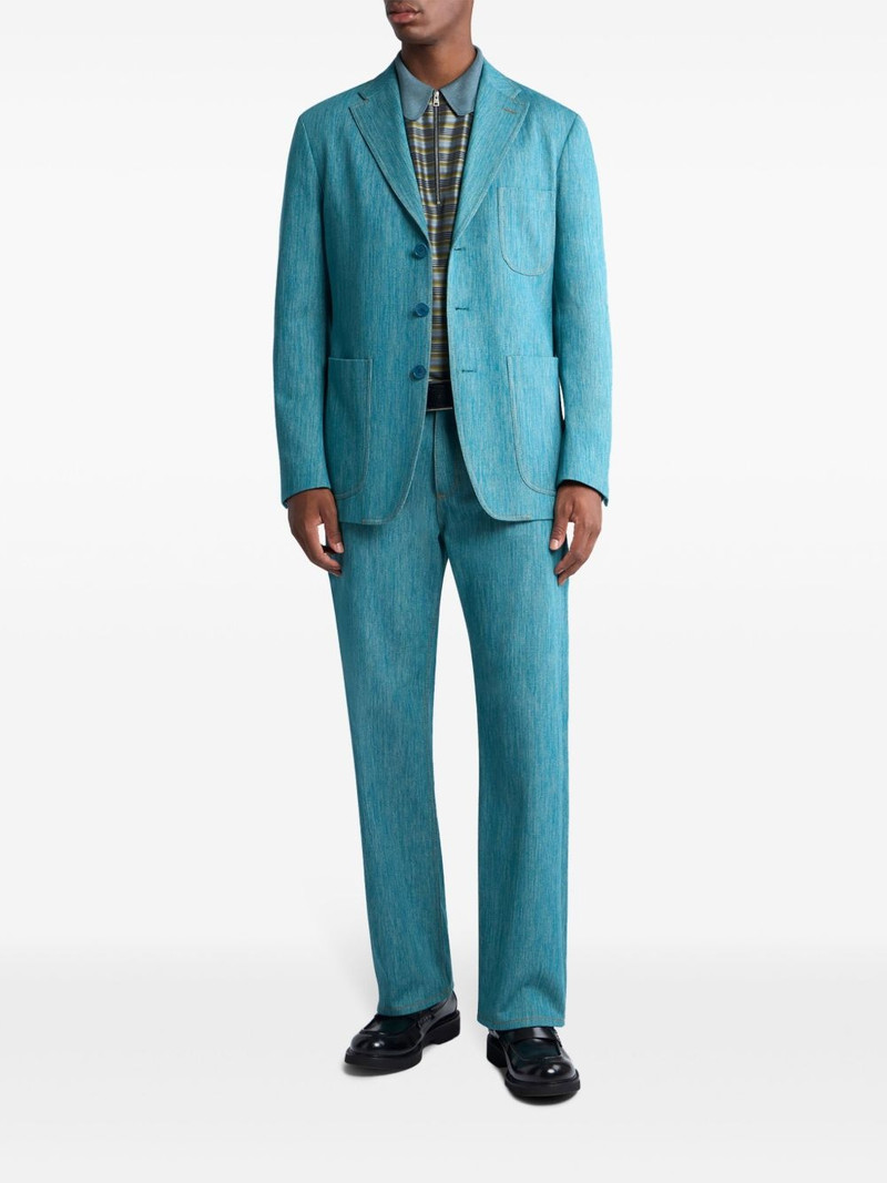 Etro Pegaso-button jeans outlook